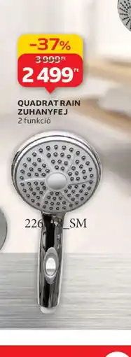 Auchan QUADRAT RAIN ZUHANYFEJ ajánlat