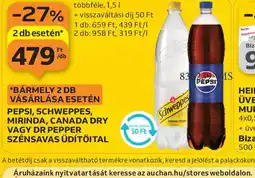Auchan PEPSI, SCHWEPPES ÜDÍTŐITAL ajánlat