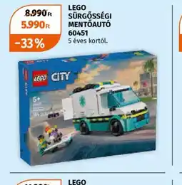 Müller LEGO SÜRGŐSSÉGI MENTŐAUT 60451 ajánlat