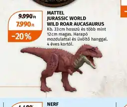 Müller MATTEL JURASSIC WORLD AUCASAURUS ajánlat