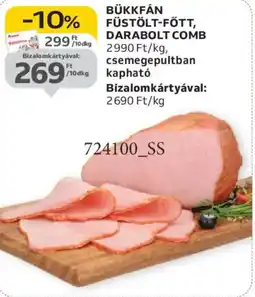Auchan BÜKKFÁN FÜSTÖLT-FŐTT, DARABOLT COMB ajánlat
