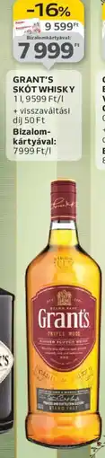 Auchan GRANT'S SKÓT WHISKY ajánlat