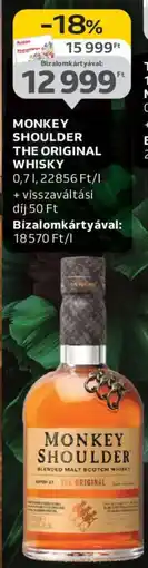 Auchan MONKEY SHOULDER THE ORIGINAL WHISKY ajánlat