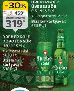 Auchan DREHER GOLD ÜVEGES SÖR ajánlat