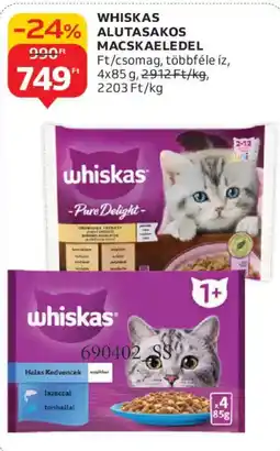 Auchan WHISKAS ALUTASAKOS MACSKAELEDEL ajánlat