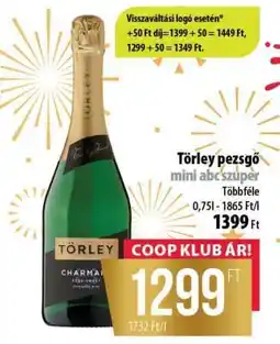 Coop Törley pezsgő mini abcszuper ajánlat