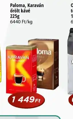 Real Paloma, Karaván őrölt kávé ajánlat