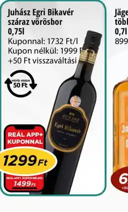 Real Juhász Egri Bikavér vörösbor ajánlat