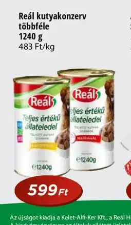 Real Reál kutyakonzerv ajánlat