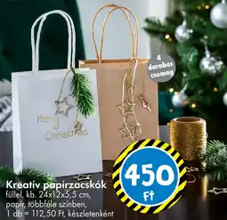 Tedi Kreatív papírzacskók ajánlat