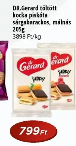 Real DR.Gerard töltött kocka piskóta sárgabarackos, málnás ajánlat