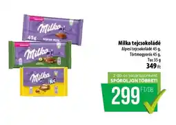 Coop Milka tejcsokoládé ajánlat
