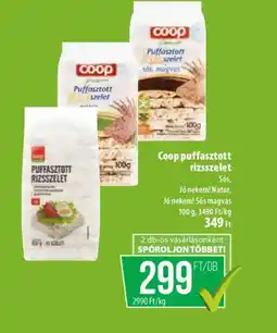 Coop Coop puffasztott rizsszelet ajánlat