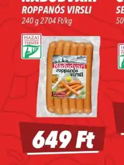 CBA NÁDUDVARI ROPPANS VIRSLI ajánlat