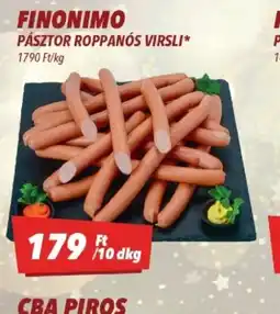 CBA FINONIMO PÁSZTOR ROPPANS VIRSLI ajánlat