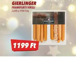 CBA GIERLINGER FRANKFURTI VIRSLI ajánlat