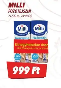 CBA MILLI FŐZŐTEJSZÍN ajánlat