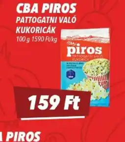 CBA CBA PIROS PATTOGATNI VAL KUKORICÁK ajánlat