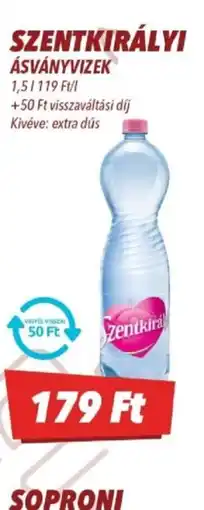 CBA SZENTKIRÁLYI ÁSVÁNYVIZEK ajánlat