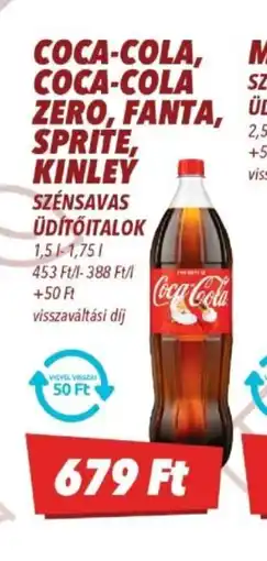 CBA COCA-COLA SZÉNSAVAS ÜDÍTŐITAL ajánlat