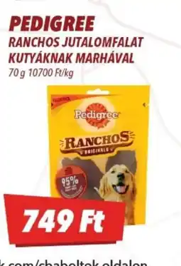 CBA PEDIGREE RANCHOS JUTALOMFALAT ajánlat