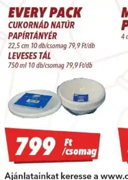 CBA EVERY PACK PAPÍRTÁNYÉR/TÁL ajánlat