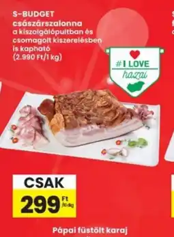 Interspar S-BUDGET császárszalonna ajánlat