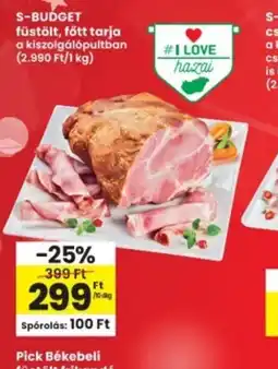 Interspar S-BUDGET füstölt, főtt tarja ajánlat