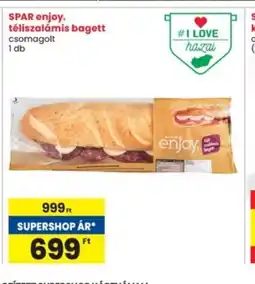 Interspar SPAR enjoy. téliszalámis bagett ajánlat