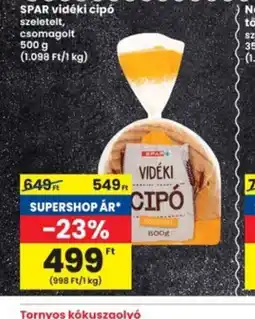 Interspar SPAR vidéki cipó ajánlat