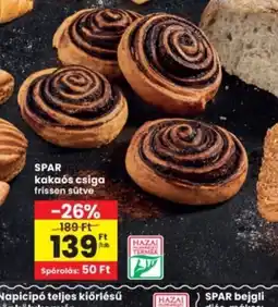 Interspar SPAR kakaós csiga ajánlat