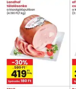 Interspar Landhof tálalósonka ajánlat