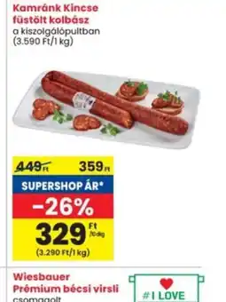 Interspar Kamránk Kincse füstölt kolbász ajánlat