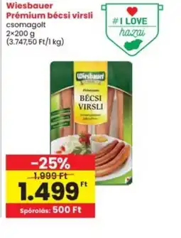Interspar Wiesbauer Prémium bécsi virsli ajánlat