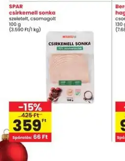 Interspar SPAR csirkemell sonka ajánlat