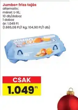 Interspar Jumbo+ friss tojás ajánlat