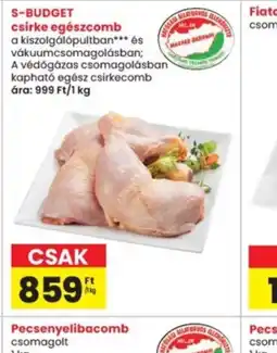 Interspar S-BUDGET csirke egészcomb ajánlat