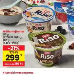 Interspar Müller tejberizs ajánlat
