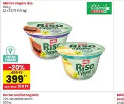 Interspar Müller vegán rizs ajánlat