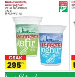 Interspar Nádudvari kefir, natúr joghurt ajánlat