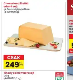 Interspar Cheeseland füstölt edami sajt ajánlat