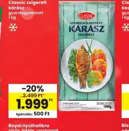 Interspar Classic gyorsfagyasztott kárász ajánlat