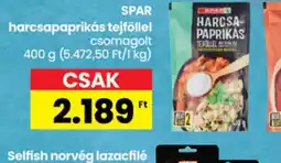 Interspar SPAR harcsapaprikás tejföllel ajánlat