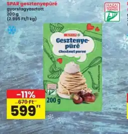 Interspar SPAR gesztenyepüré ajánlat