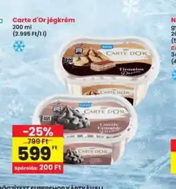 Interspar Carte d'Or jégkrém ajánlat