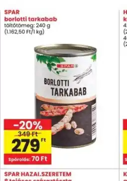 Interspar SPAR borlotti tarkabab ajánlat