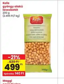 Interspar Kofa gyöngy alakú levesbetét ajánlat