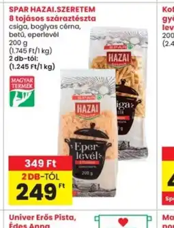 Interspar SPAR 8 tojásos száraztészta ajánlat