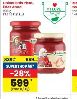 Interspar Univer Erős Pista, Édes Anna ajánlat