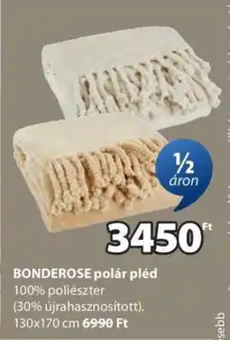 JYSK BONDEROSE polár pléd ajánlat